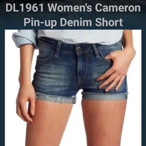 DL1961 Premium Denim Cameron Pin Up Shorts SZ 25